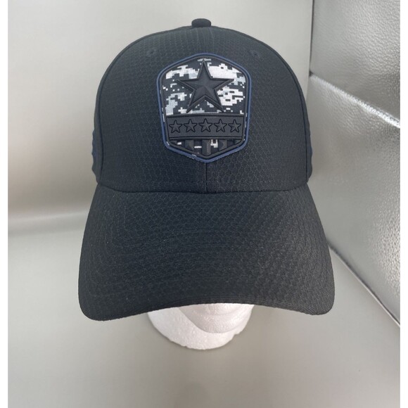 New Era 39Thirty Digi Camo USA Dallas Cowboys Fitted Hat Small Medium Black NWOT - Picture 1 of 8